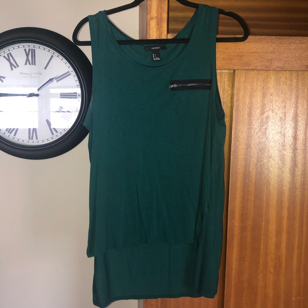 FOREVER 21 forest green blouse-super soft!